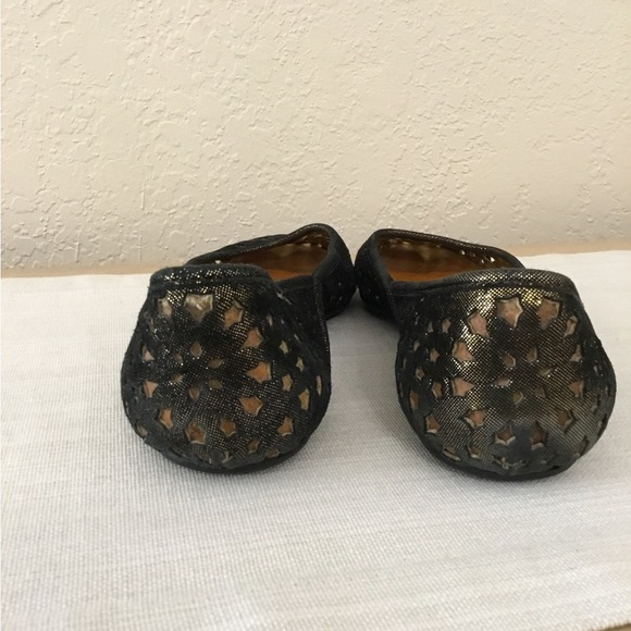 Jimmy Choo Napa Star Gold distress black size 39.5 - Picture 10 of 11